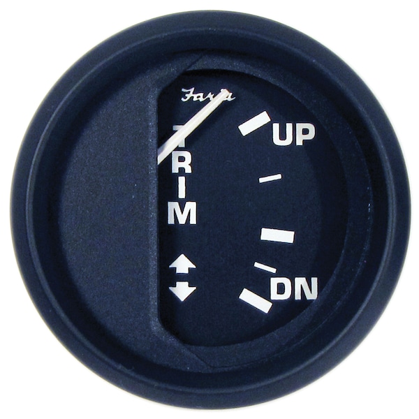 Faria Beede Instruments Faria 12828 Euro Trim Gauge (Mercury/Mariner/Mercruiser/Volvo DP/Yamaha 2001 and Newer) - 2", Black 12828 - main